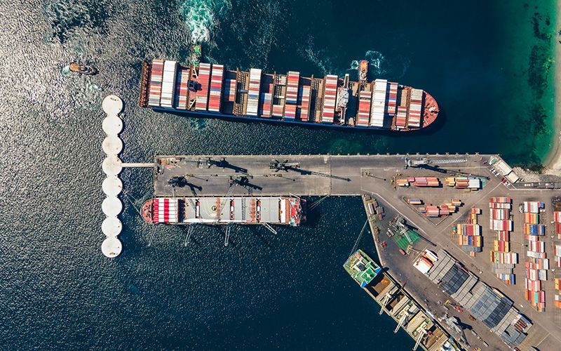 Puerto Angamos Infraestructura y equipamiento